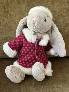 Jellycat Betsey Bunny Winter Wonderland Retired Plüschhase Rare Rarität Mütze Mantel - Bild 1 von 3