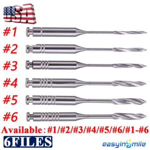 Escariadores de peeso endodoncia dental taladros conducto radicular punta del motor acero inoxidable 6 piezas - Imagen 1 de 18