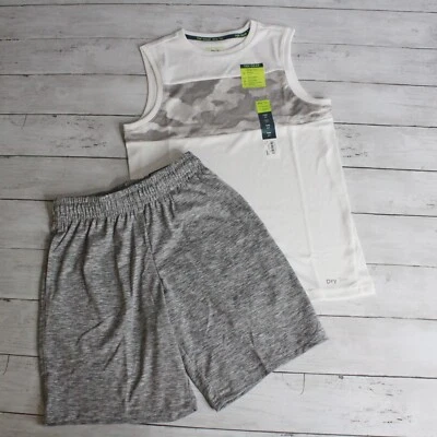Tek Gear Boy's Athletic Muscle Tank Tee Shirt Shorts Size S 8 Lot Activewear - Image 1 of 4