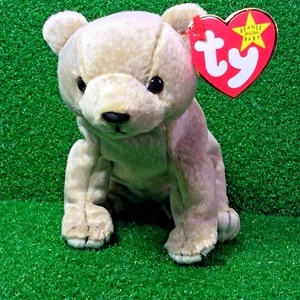 Ty Beanie Baby Almond The Bear 1999 juguete de peluche retirado - envío gratuito - Imagen 1 de 12