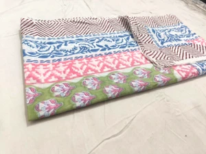 Long Shawl/ Wrap Cotton Women's Scarves Indian Hand Block Print Pario 44x72 Inch - Picture 1 of 8