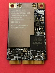 GENUINE APPLE A1181 2008 BCM94321MC AirPort Wireless Card 020-5280-A 607-2240-A - Picture 1 of 2