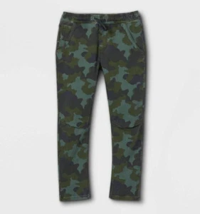 Boys' Super Stretch Pull-On Denim Jogger Pants Camoflage Green Cat & Jack size 6 - Picture 1 of 6