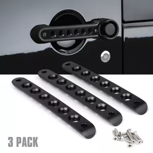 Door Handle Tailgate Trim Insert Aluminum for 2007-2018 Jeep Wrangler JK 2 Door - Foto 1 di 7