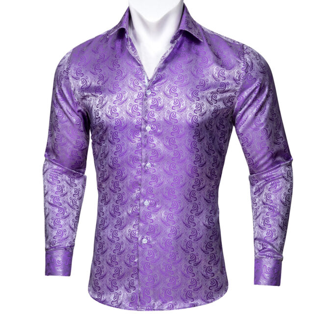Silk Shirt In Purple