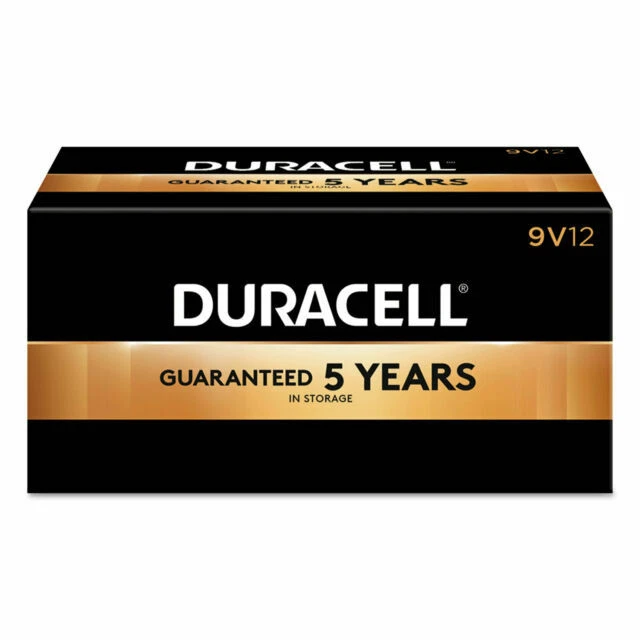 Duracell CopperTop 9V Alkaline Batteries - Pack of 12