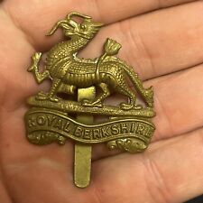 WW1 Royal Berkshire Regiment Cap Badge Genuine brass badge 
