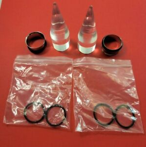 7/8'' 22mm CLEAR TAPERS/STEEL TUNNELS EAR STRETCHING GAUGING 2PK KIT