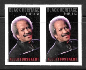 Scott #5957a IMPERFORATE (NO DIE-CUT) Allen Toussaint Horizontal Pair, MNH - Picture 1 of 1