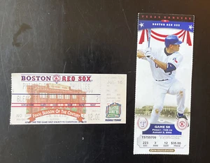 2 Vintage Boston RED SOX Tickets 1999 2002 Phillies Rangers Fenway MLB - Picture 1 of 4