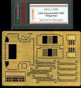 Green Strawberry Models 1/2500 U.S.S. DISCOVERY HANGER BAY Photo Etch Detail Set - Picture 1 of 3