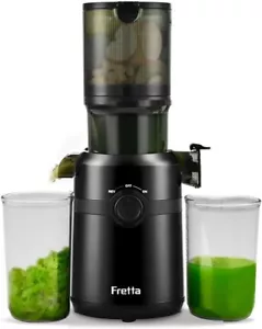 Fretta Cold Press Juicer Machines, Masticating Slow Electric Juicer with 1L ... - Picture 1 of 8