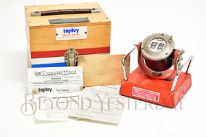 EXCELLENT: TAPLEY BRAKE METER with BOX + ALL PAPERS & CERTIFICATE - VINTAGE - Picture 1 of 8