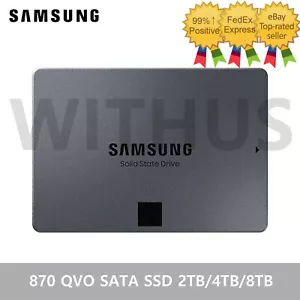 SAMSUNG 870 QVO SATA SSD 2TB/4TB/8TB Read 530MB/s Write Reliable - Tracking - Picture 1 of 11
