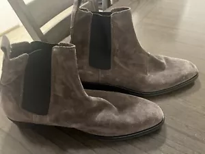 Bruno Magli "Mariano" Grey Suede Chelsea Boot 13(US) 46(EU) - Picture 1 of 5