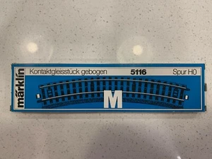 Nuevo en Caja HO Märklin 5116 M-Track Extensión de Sección de Contacto Curvado Largo Alemania - Imagen 1 de 1