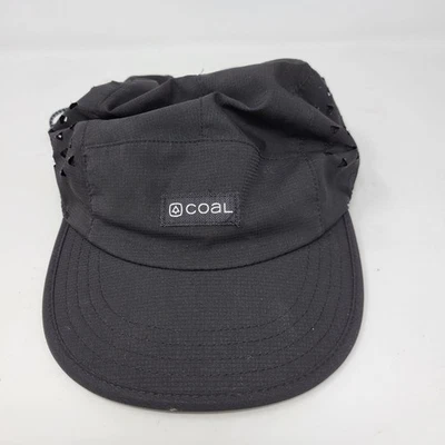 Coal Hat The Provo Camp 5 Panel Cap Draw Strap Black Hiking - image 1 of 4