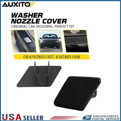 2 piezas cubiertas de lavadora de faros para BMW 325i 325xi 328i 328xi 330i 335i 2006-2008 Foto 1 de 4