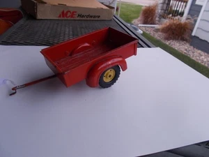 Hard to find  Played With Yellow Wheel Tru Scale Toy Pickup Bed Farm Trailer - Picture 1 of 9