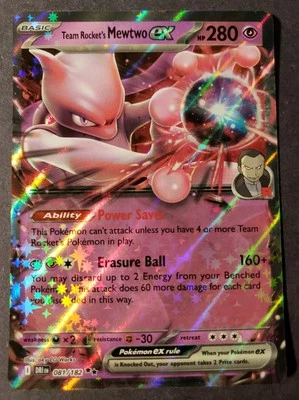 Team Rocket's Mewtwo ex 081/182 Sv10: Destined Rivals Holo - Image 1 of 2