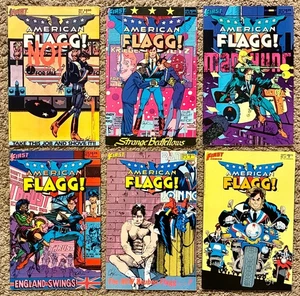 American Flagg 8 19 20 23 38 44 (First Comics 1983 1st series) Six-Comic Lot - Bild 1 von 2