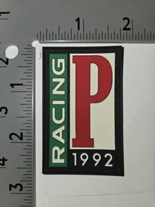 POLO RALPH LAUREN PATCHES BRANDNEU VINTAGE 1992 RACING "P" RUBBER PATCH - Bild 1 von 1