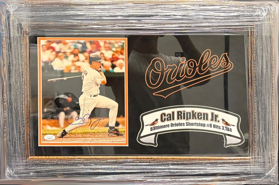 Cal Ripken Orioles Hand-Signed Auto Commemorative w-Deluxe Mat - JSA MM81693 - Image 1 of 1