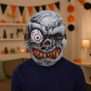 Scary Props Halloween Ghost Mask Eyed Ghost Headwear Stage Performance - Picture 1 of 11