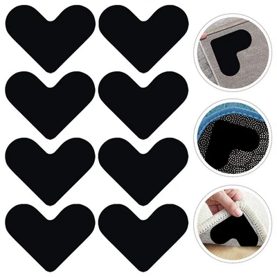 8 Pcs Carpet Grippers Non Skid Pad Tape for Rugs on Hardwood Tile Floors - Image 1 of 4