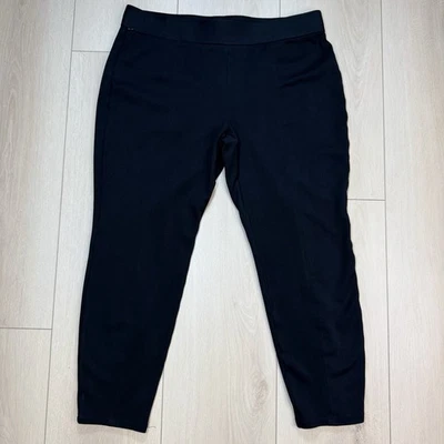 Pantalones de vestir elásticos negros Orvis para mujer L mezcla de nailon ajustados al tobillo Foto 1 de 4