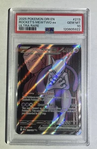 Team Rocket's Mewtwo ex 213/182 Sv10: Destined Rivals Holo PSA 10 - Picture 1 of 2