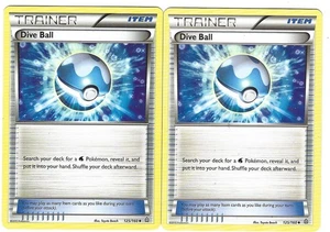 Dive Ball x2 8/10 LP+ Pokemon TCG Primal Clash PRCDB125-01 - Picture 1 of 1