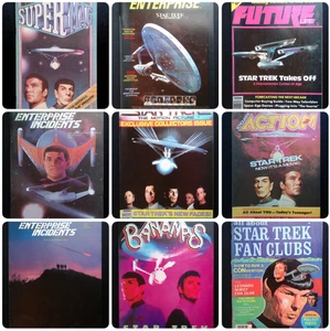 9 Star Trek Magazine 1970s/80s Bananas, Scholastic Action, Enterprise Incedents - Picture 1 of 19