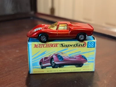 Винтажный Matchbox Superfast No68 Porsche 910 в оригинальной коробке - Изображение 1 из 4