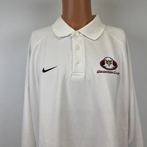 Nike Boston College Eagles Gridiron Club Polo Shirt Vtg 90s NCAA Football 2XL Cover