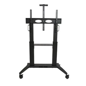 NEW Heavy Duty Mobile TV Stand MT-100 55" to 110" screens up to 145kg - Black - Picture 1 of 10