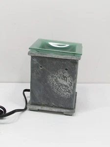 Calentador de vidrio y pizarra natural Scentsy FLINT colección de roca mineral elegante y vanguardista - Imagen 1 de 4