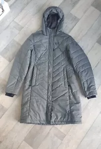 JACK WOLFSKIN WOMENS QUILTED LONG INSULATED WINTER COAT PERFECT GREY SIZE 8 XS - Picture 1 of 6