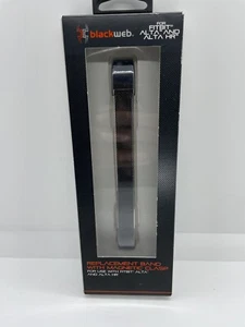 BlackWeb Black Steel Replacement Band Magnetic Clasp Use with Fitbit Alta NEW - Picture 1 of 2