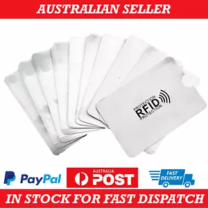 10x RFID Blocking Sleeve Credit Card Wallet Anti Scan Holder Slim Travel Protect - Picture 1 of 1
