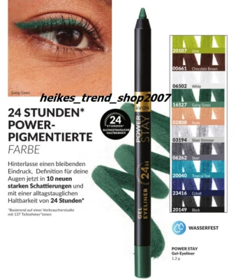 Avon langanhaltender Power Stay Gel Eyeliner zur Wahl mit WOW- Effekt ! Neu