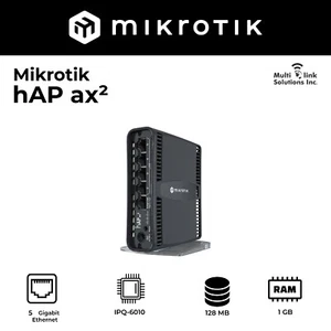 Mikrotik hAP AX2 C52iG-5HaxD2HaxD-TC-US US Version WiFI6 Home Access Point - Picture 1 of 3