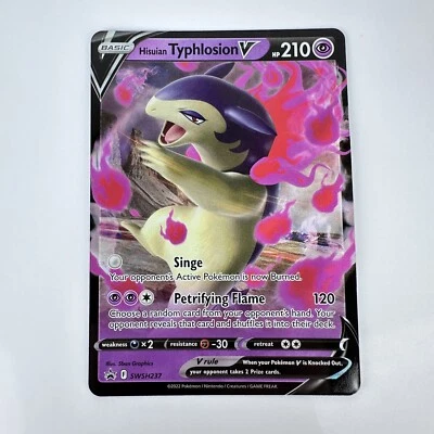 Hisuian Typhlosion V - SWSH237 - Pokemon Promo Sword & Shield Ultra Rare Card NM - Image 1 of 4