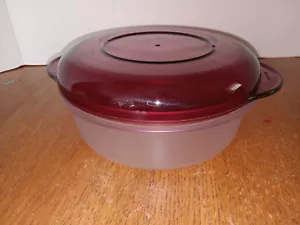 Tupperware Mikrowellenbehälter 2 Stück #2304-1 2544A-2 DECKEL Cranberry - Bild 1 von 4