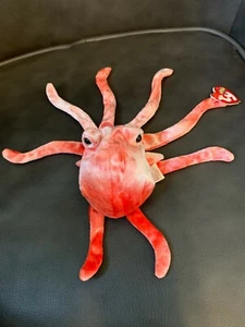 Ty Beanie Baby "Wiggly" der Oktopus! Alles Original mit Etikett - Bild 1 von 6