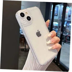 Designed for iPhone 14 6.1 inch,Sparkly Case for Women,Soft TPU Silicone Clear - Picture 1 of 7