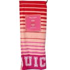 Juicy Couture Home Pink Striped 100% Cotton Printed Beach Towel 36" x 68"