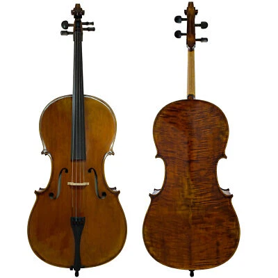 Violonchelo de ébano D’Luca con bolsa de concierto, lazo y colofonia, tamaño completo 4/4 Foto 1 de 4