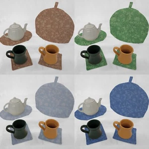 Acogedor juego de tetera Splatter y posavasos - Imagen 1 de 17