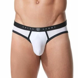 Gregg Homme Brief Room Max Outraggeous Underwear White 152703 49 - Picture 1 of 7